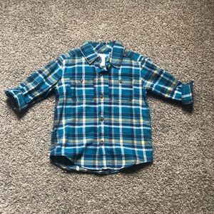Boys Plaid Button Up Shirt